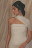 bridal-model-wears-lucia-josephine-lace-guipure-wedding-dress-chiffon-scarf